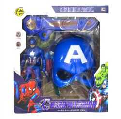 Capitain America Maskası BJ659-B 285-3 - 1